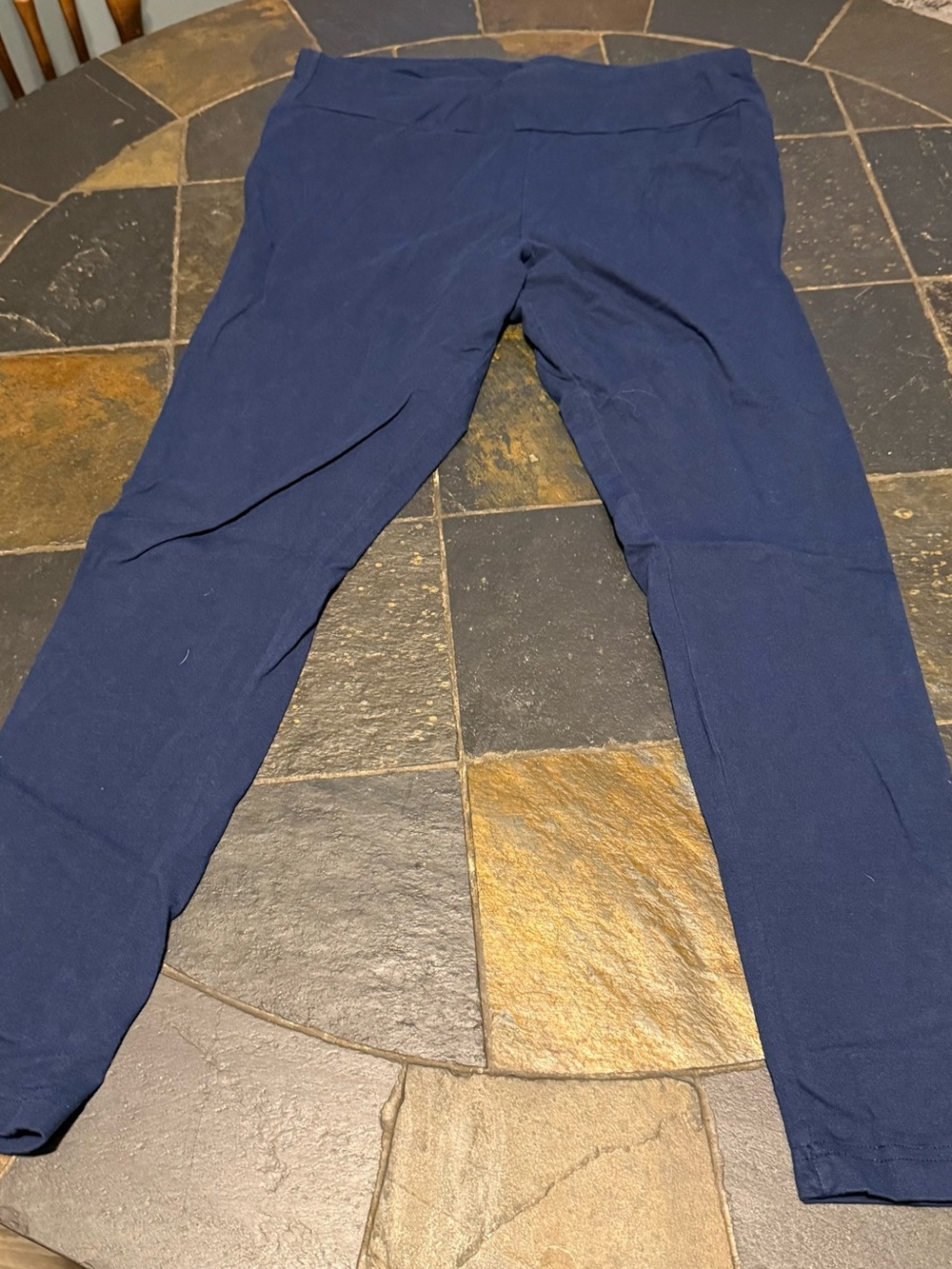 Time and Tru Dark Navy Stretch Leggings